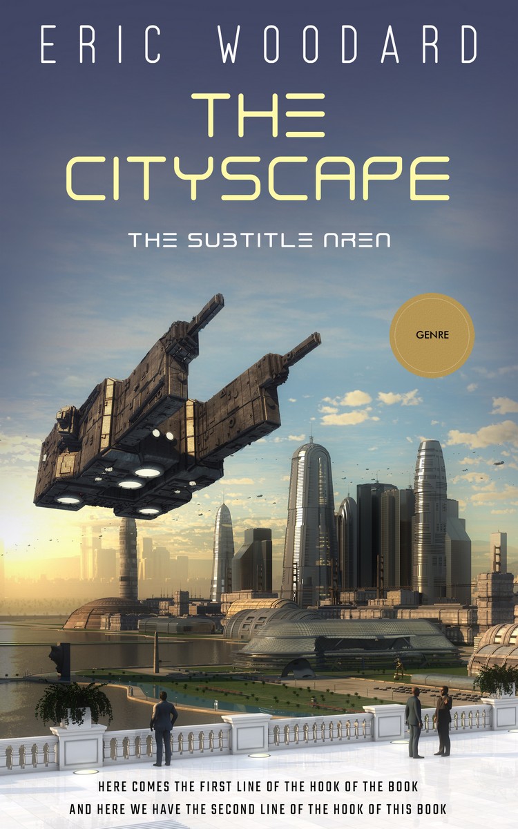 2D view of Premade Science Fiction Book Cover - Trout