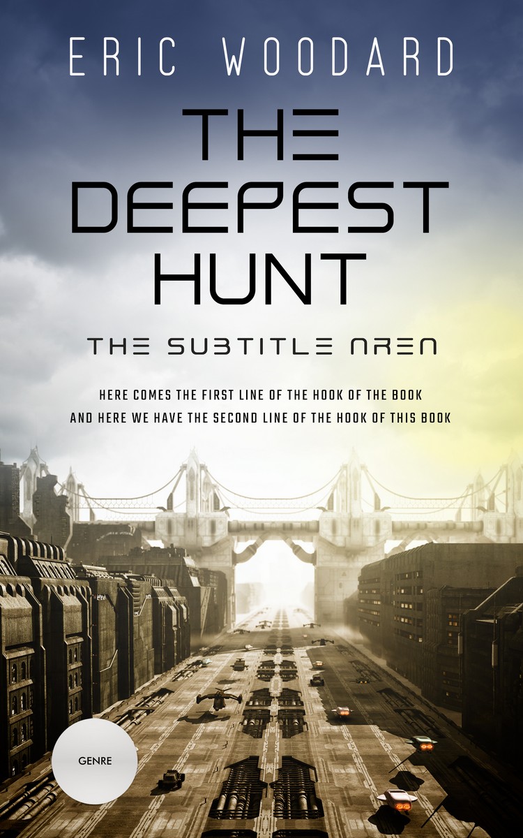 2D view of Premade Apocalyptica Book Cover - Timberwolf