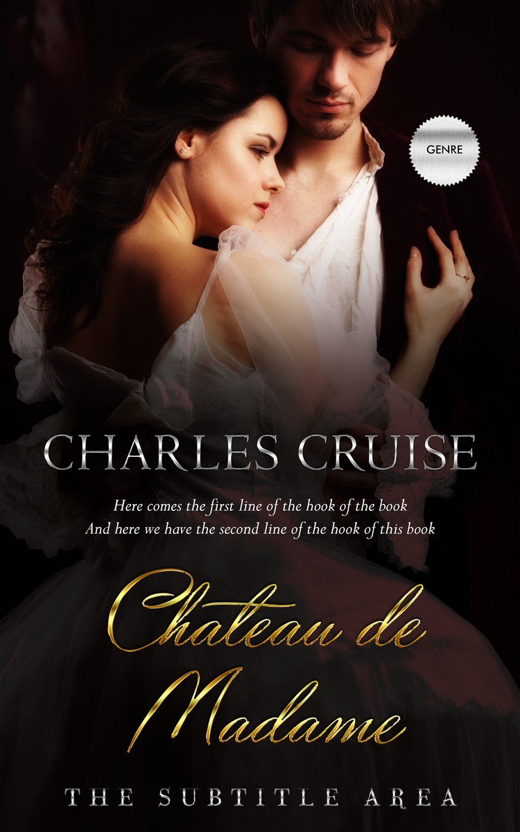 2D view of Premade Romance Book Cover - Gondola