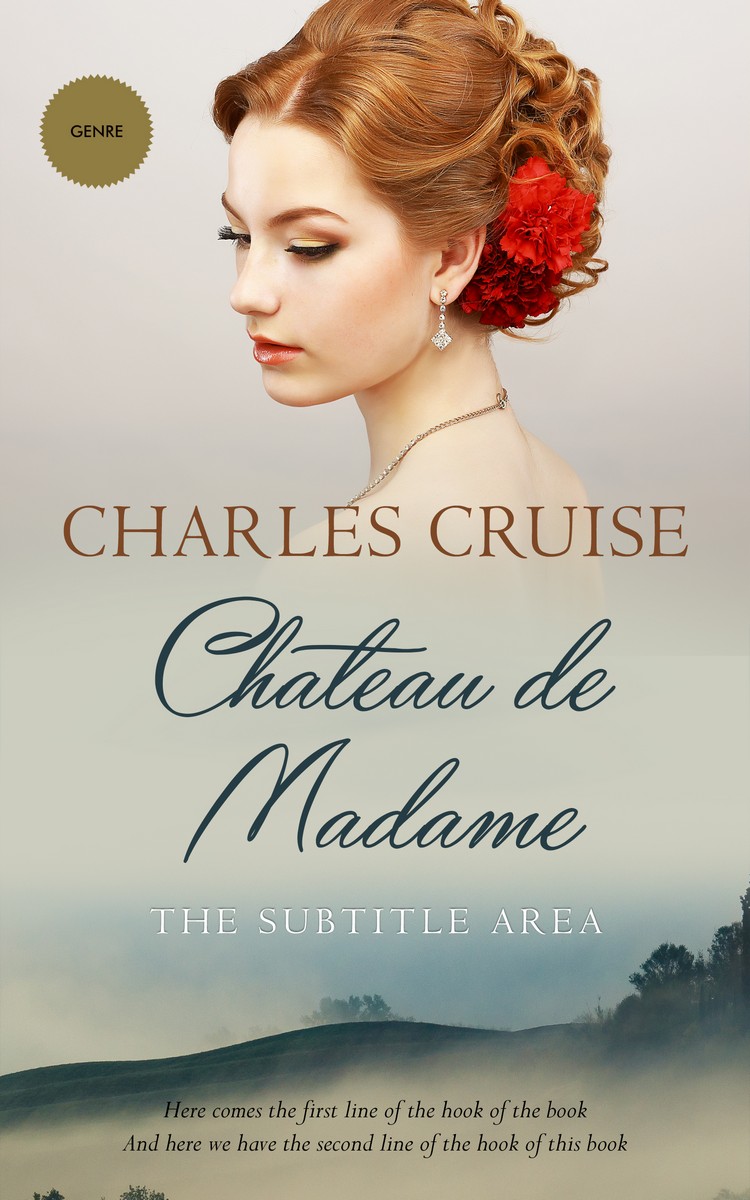 2D view of Premade Romance Book Cover - Ash