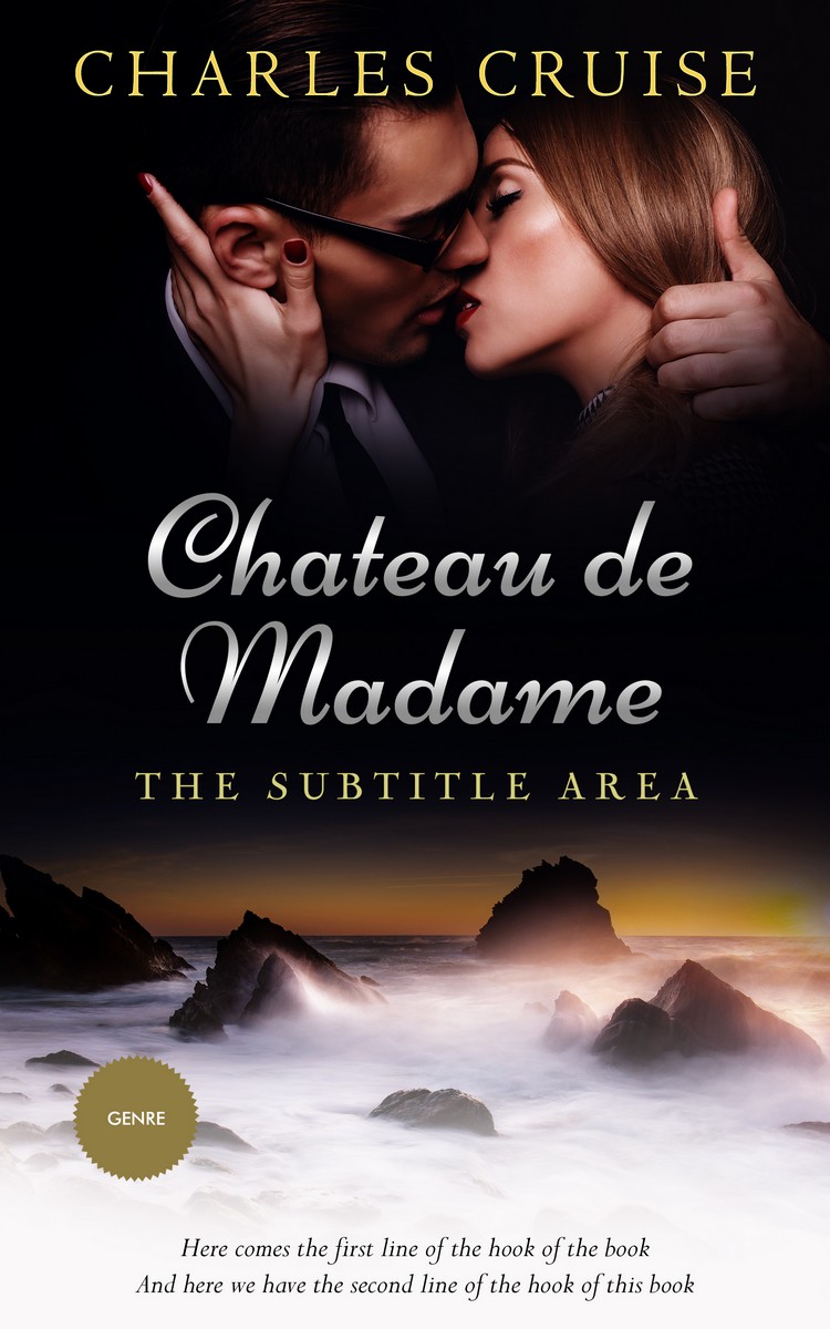 2D view of Premade Romance Book Cover - Cocoa Brown