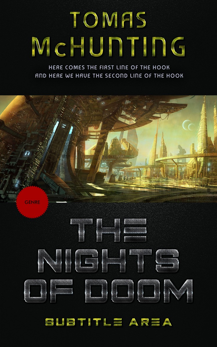 2D view of Premade Science Fiction Book Cover - Rangoon Green