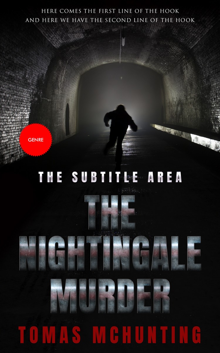 2D view of Premade Mystery & Thriller & Suspense Book Cover - Cod Gray