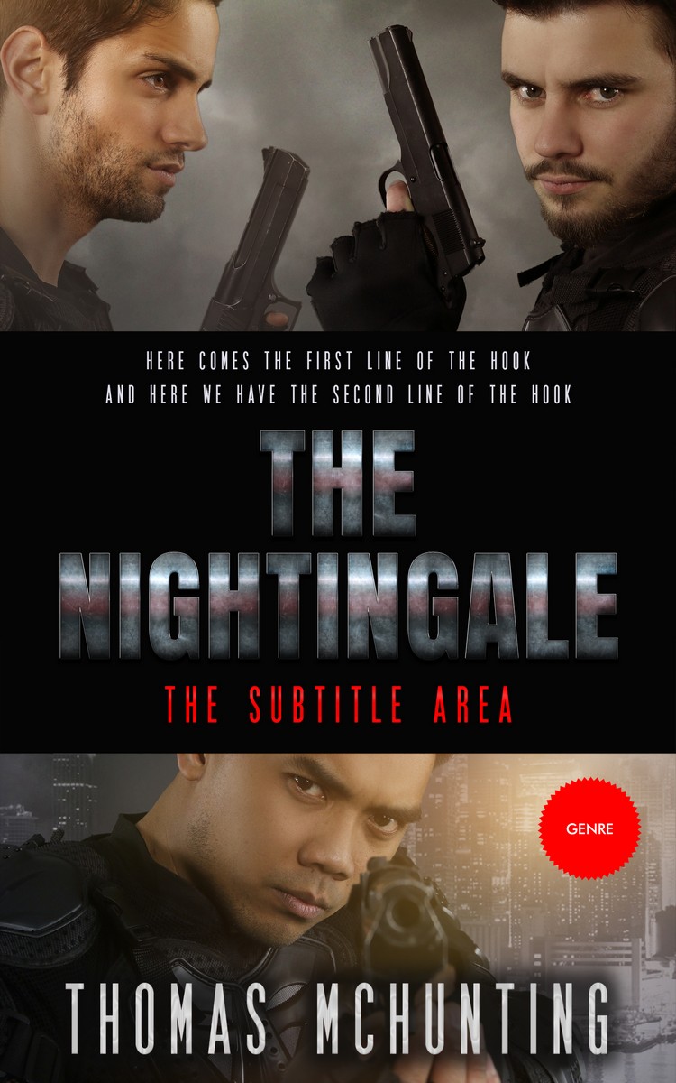 2D view of Premade Mystery & Thriller & Suspense Book Cover - Cod Gray