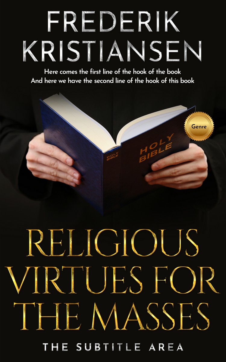 2D view of Cod Gray #2984 - Premade Religion & Spirituality Book Cover