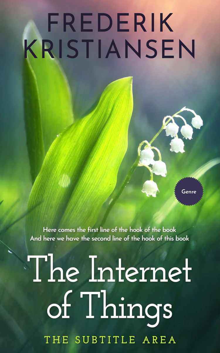 2D view of Premade Abstract Book Cover - Tom Thumb