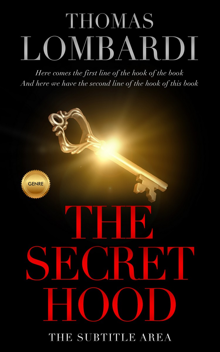 2D view of Premade Mystery & Thriller & Suspense Book Cover - Raw Sienna