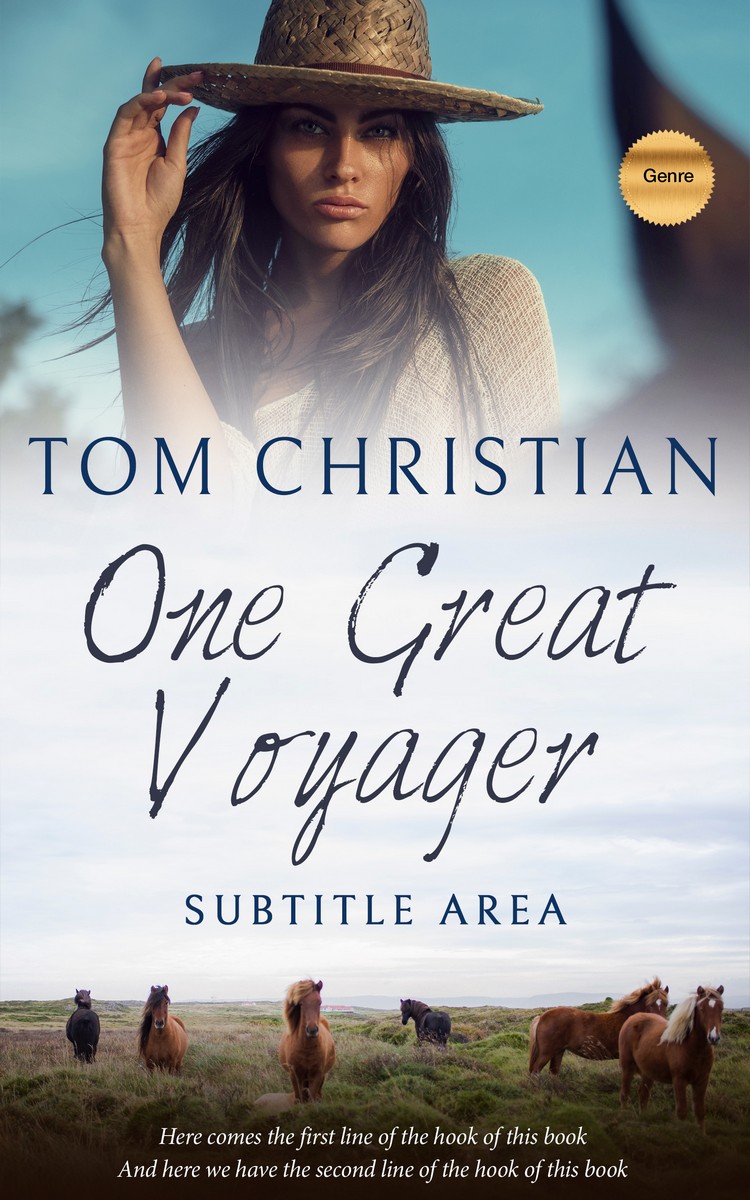 2D view of Premade Romance Book Cover - Thunder