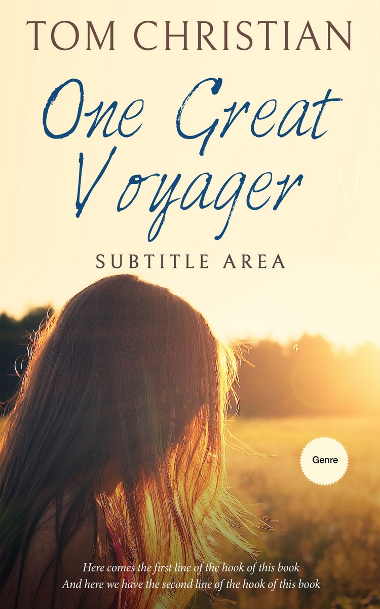 2D view of Premade Romance Book Cover - Champagne