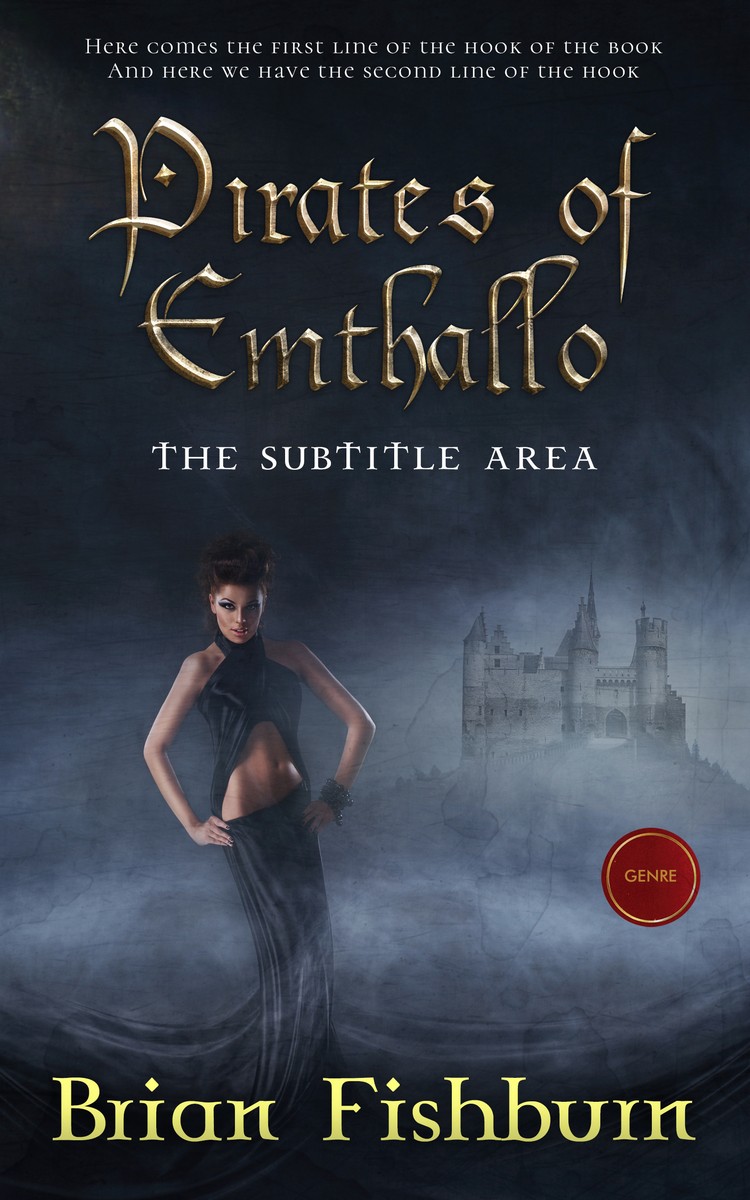 2D view of Premade Fantasy Book Cover - Charade