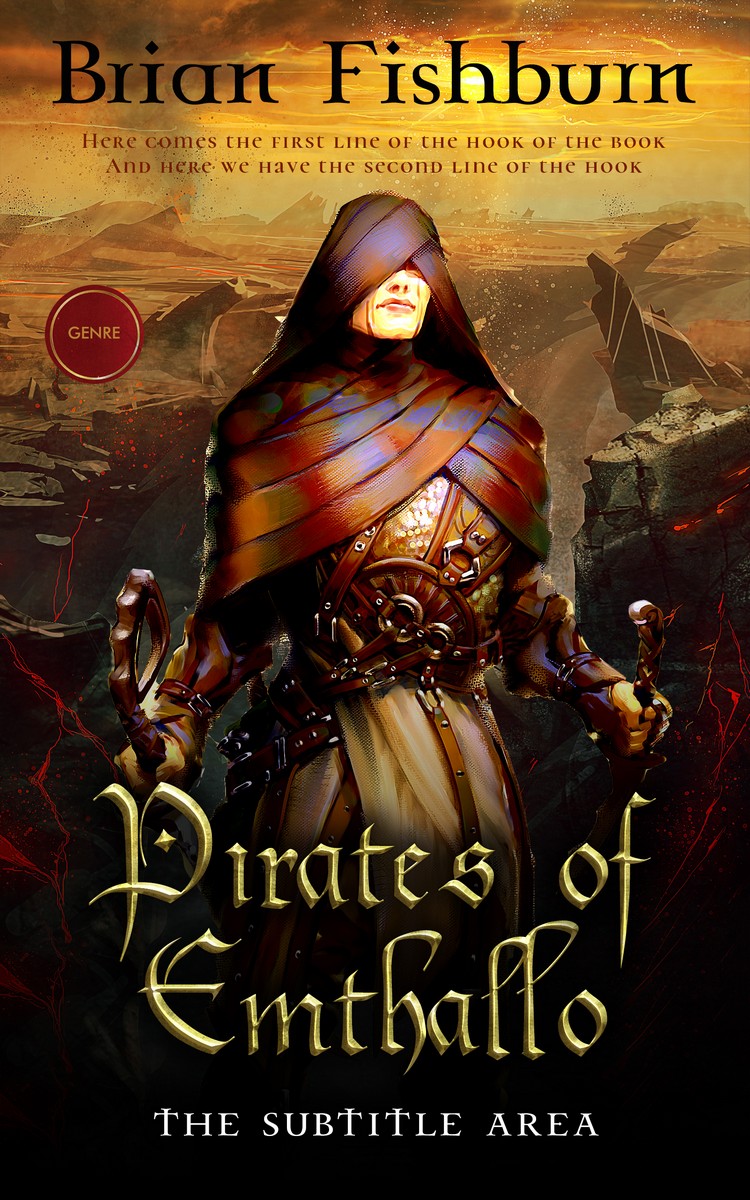 2D view of Premade Fantasy Book Cover - Tussock