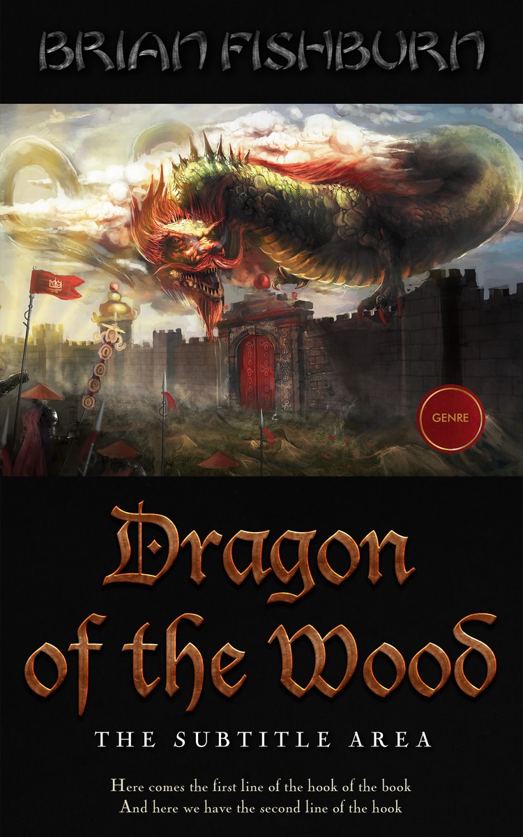 2D view of Premade Fantasy Book Cover - Indian Khaki