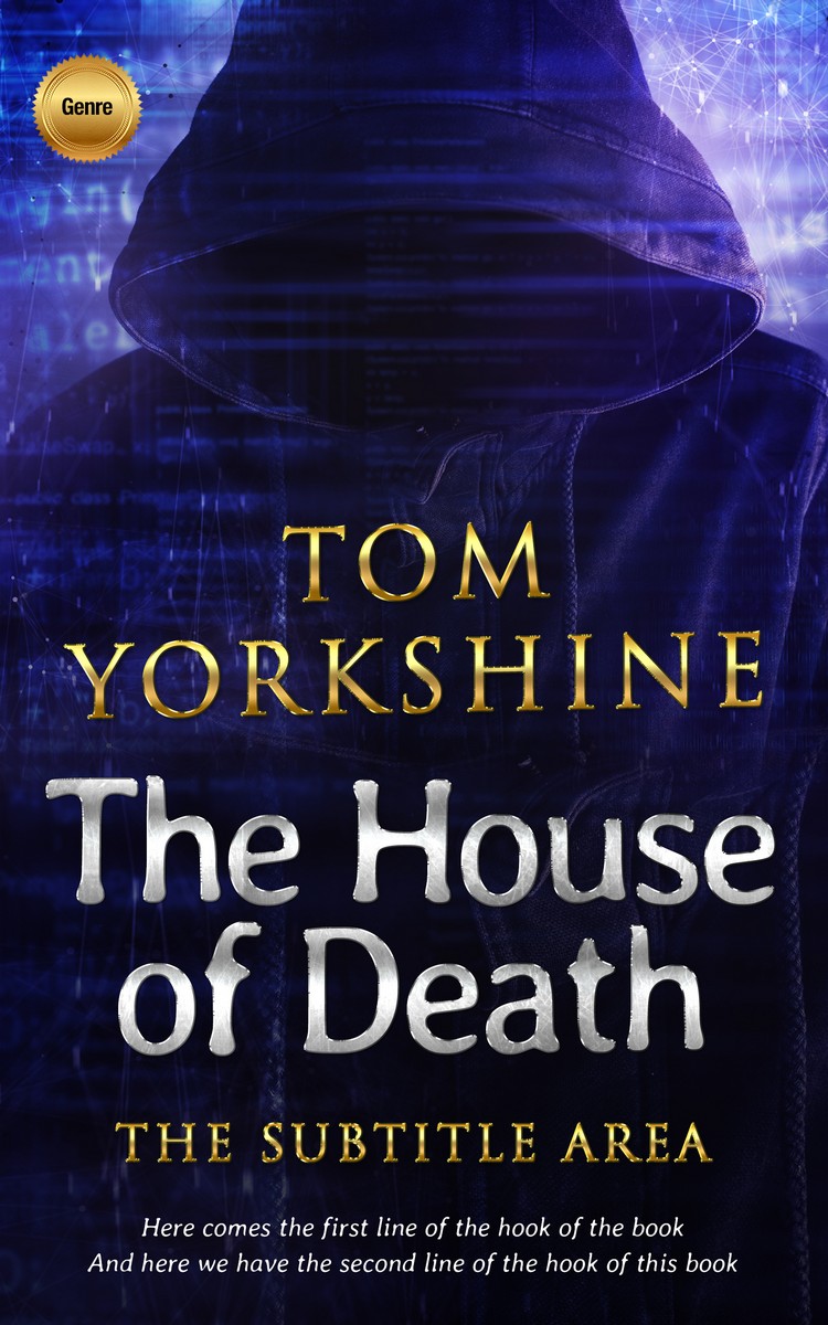 2D view of Premade Mystery & Thriller & Suspense Book Cover - Ebony