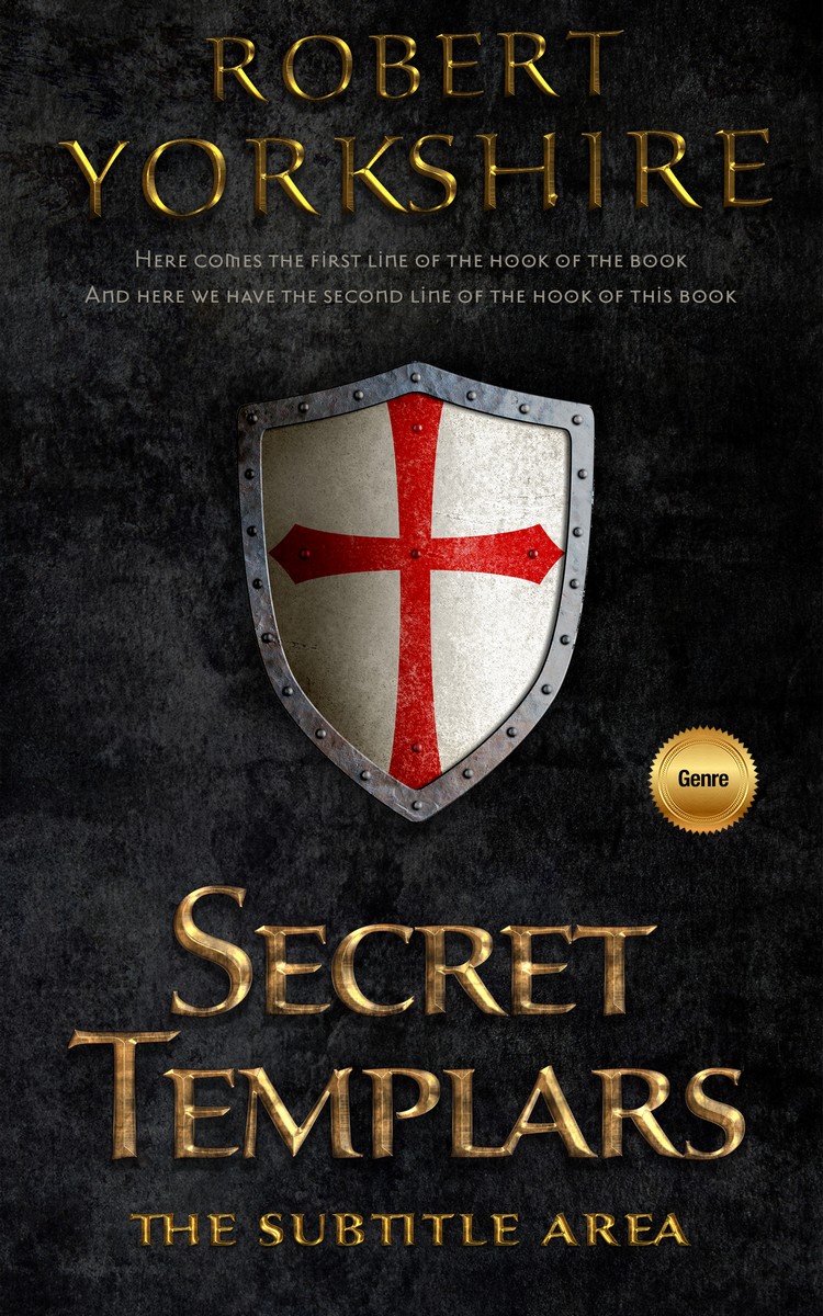 2D view of Premade Historical Book Cover - Cod Gray