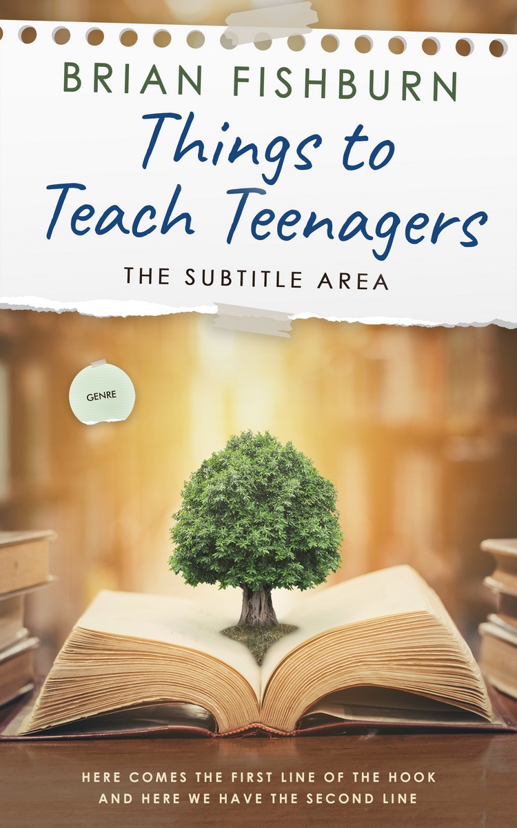 2D view of Premade Education Book Cover - Spring Wood