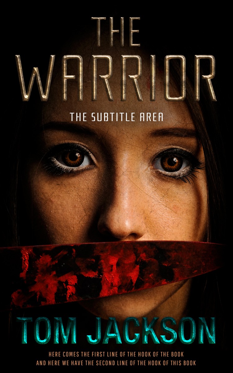 2D view of Premade Action & Adventure Book Cover - Twine