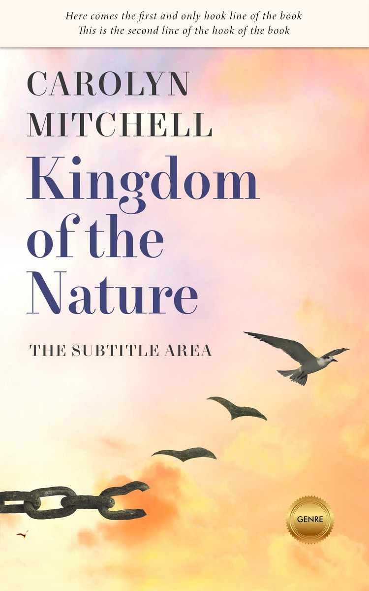 2D view of Premade Self-Improvement & Self-Help Book Cover - Champagne