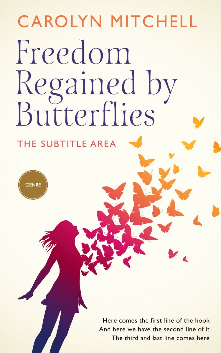 2D view of Premade Self-Improvement & Self-Help Book Cover - Bianca