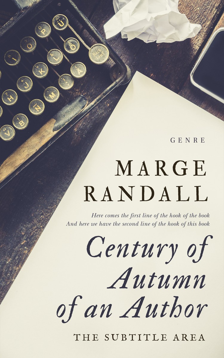 2D view of Premade Abstract Book Cover - Satin Linen