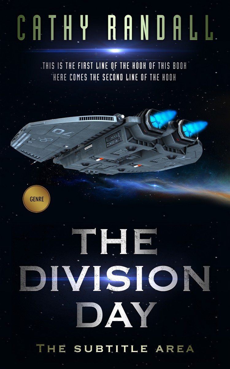 2D view of Premade Science Fiction Book Cover - Ebony