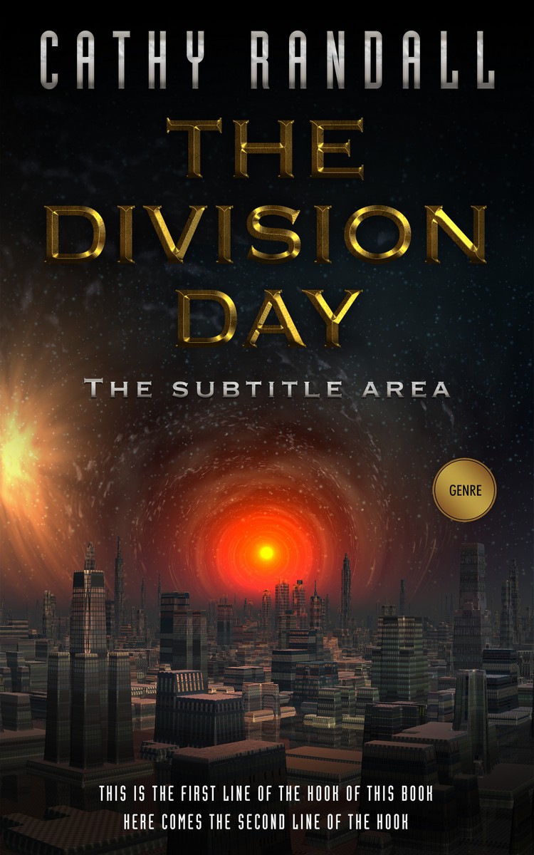 2D view of Premade Science Fiction Book Cover - Cod Gray