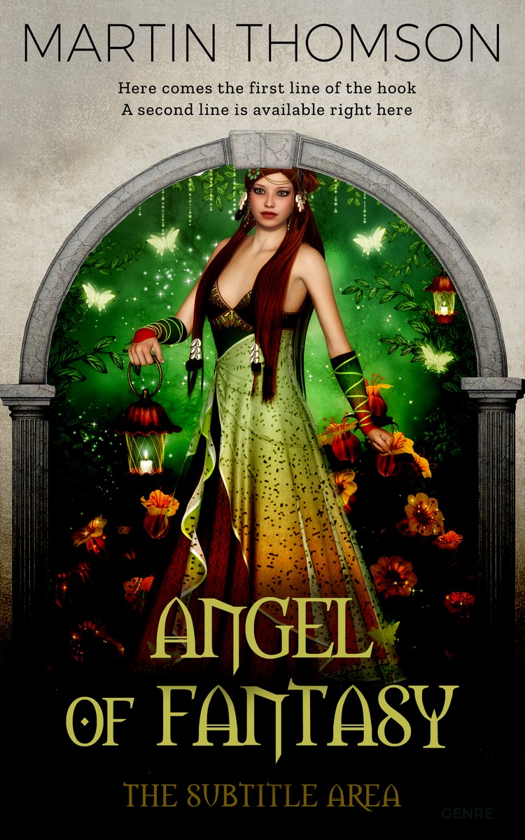 2D view of Premade Fantasy Book Cover - Eternity