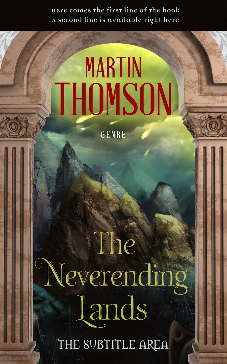 2D view of Premade Fantasy Book Cover - Rangitoto