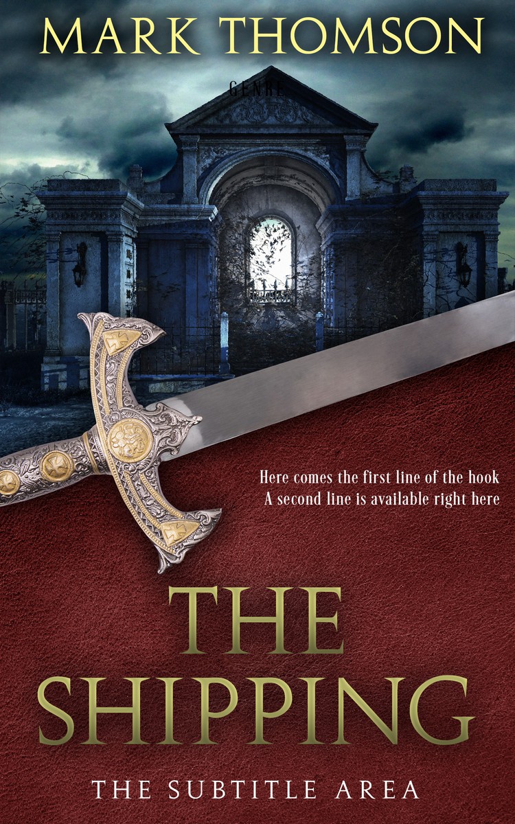 2D view of Premade Historical Book Cover - Woody Brown