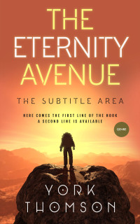 2D view of Premade Science Fiction Book Cover - Raw Sienna