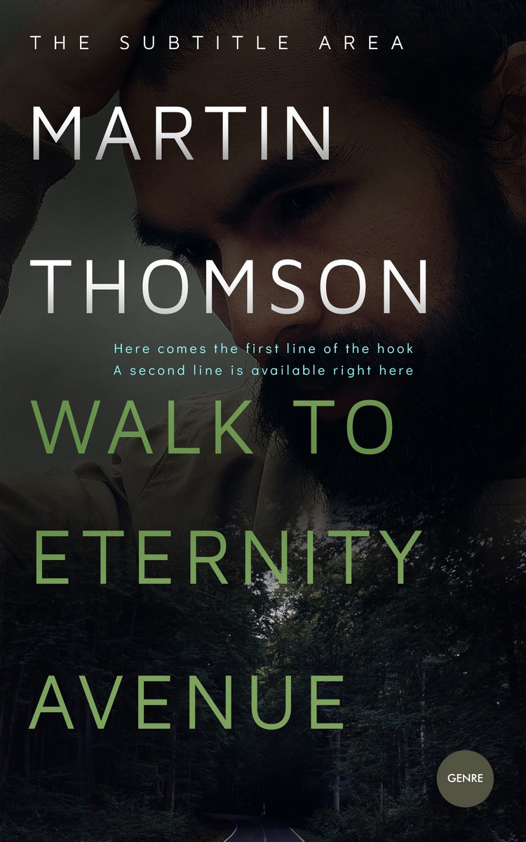 2D view of Premade Mystery & Thriller & Suspense Book Cover - Cod Gray