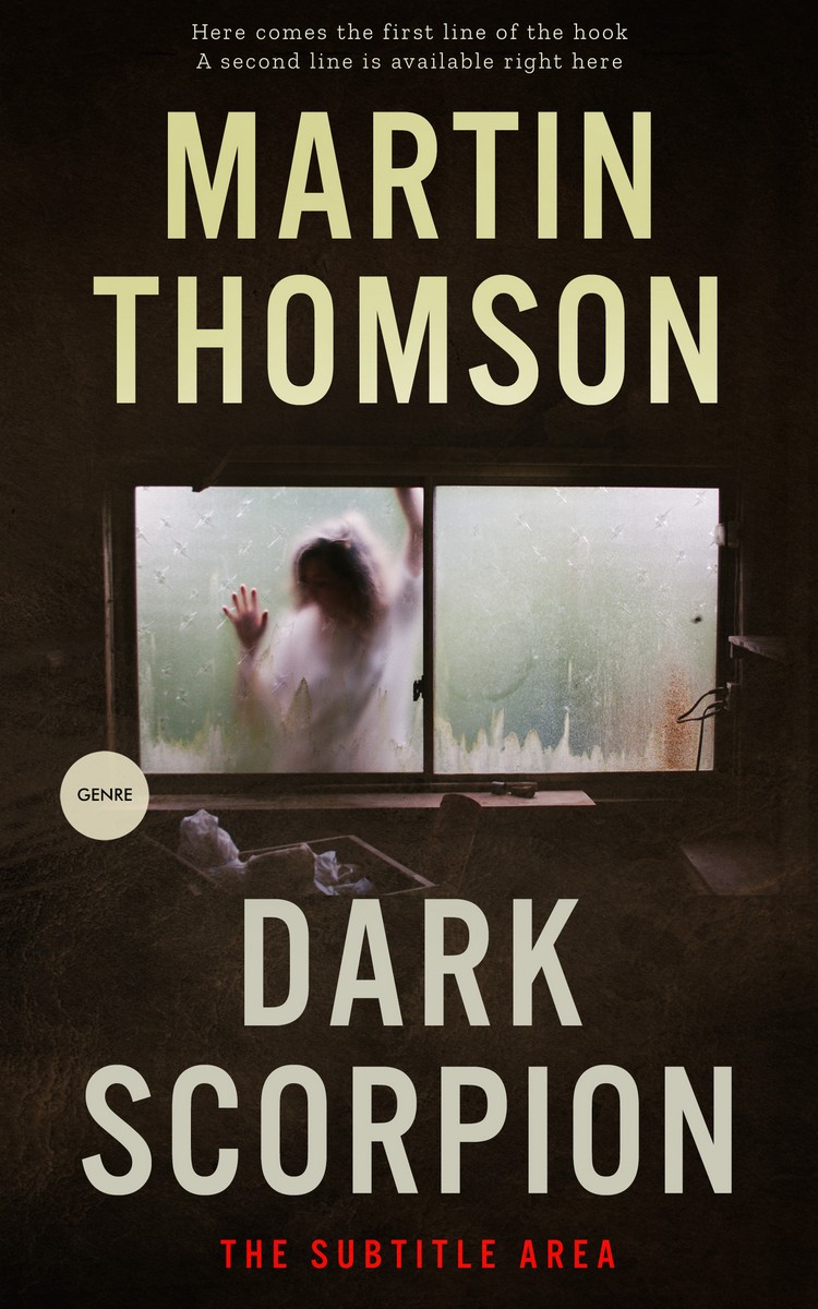 2D view of Premade Mystery & Thriller & Suspense Book Cover - Bison Hide