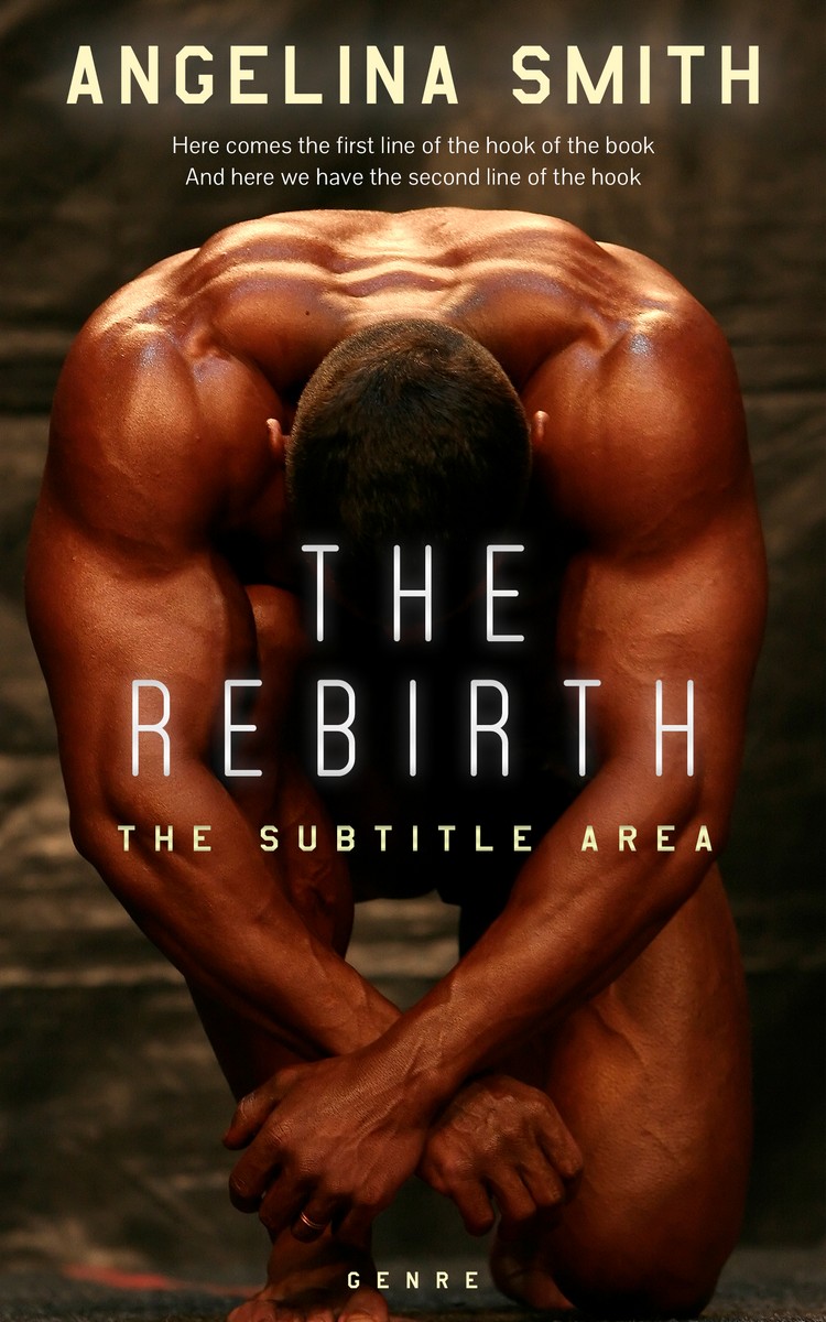 2D view of Premade Action & Adventure Book Cover - Coffee Bean