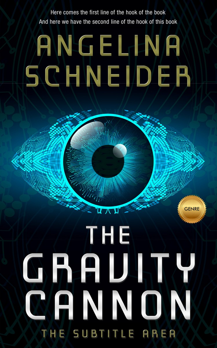 2D view of Premade Science Fiction Book Cover - Black Pearl