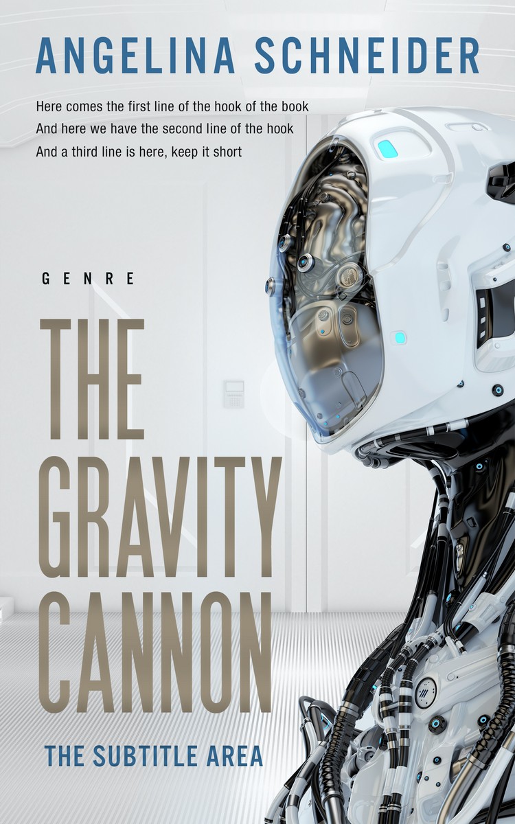 2D view of Premade Science Fiction Book Cover - Iron