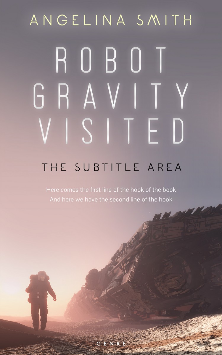 2D view of Premade Science Fiction Book Cover - Hurricane