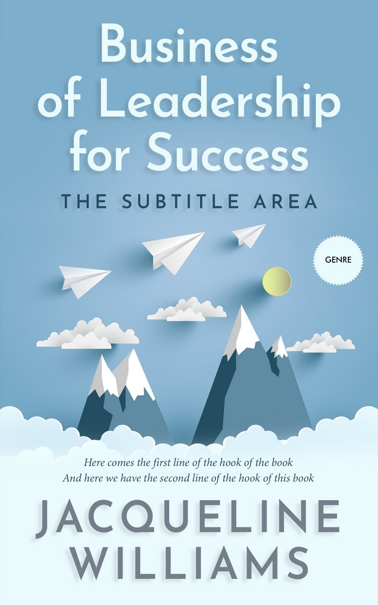 2D view of Premade Business Book Cover - Glacier