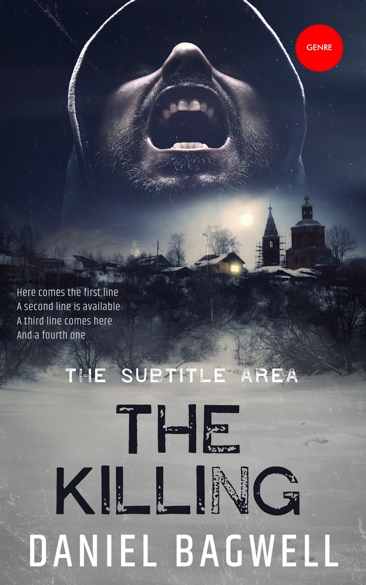 2D view of Premade Mystery & Thriller & Suspense Book Cover - Ebony Clay