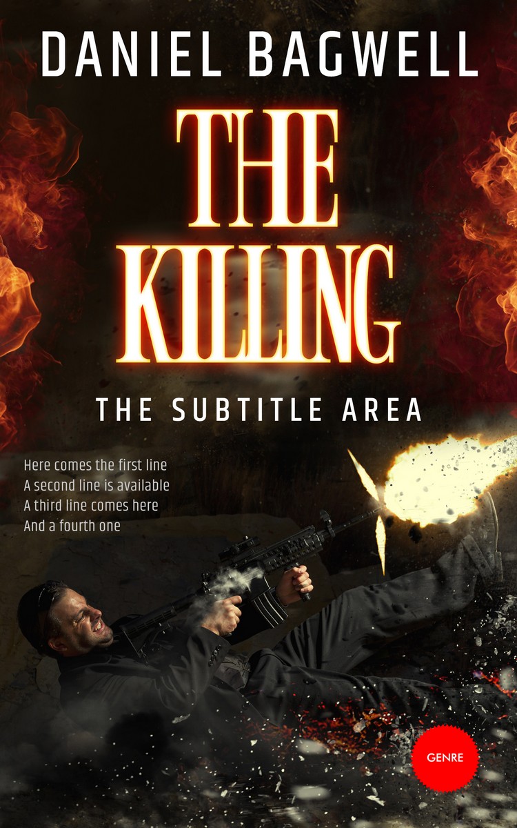 2D view of Premade Mystery & Thriller & Suspense Book Cover - Oil