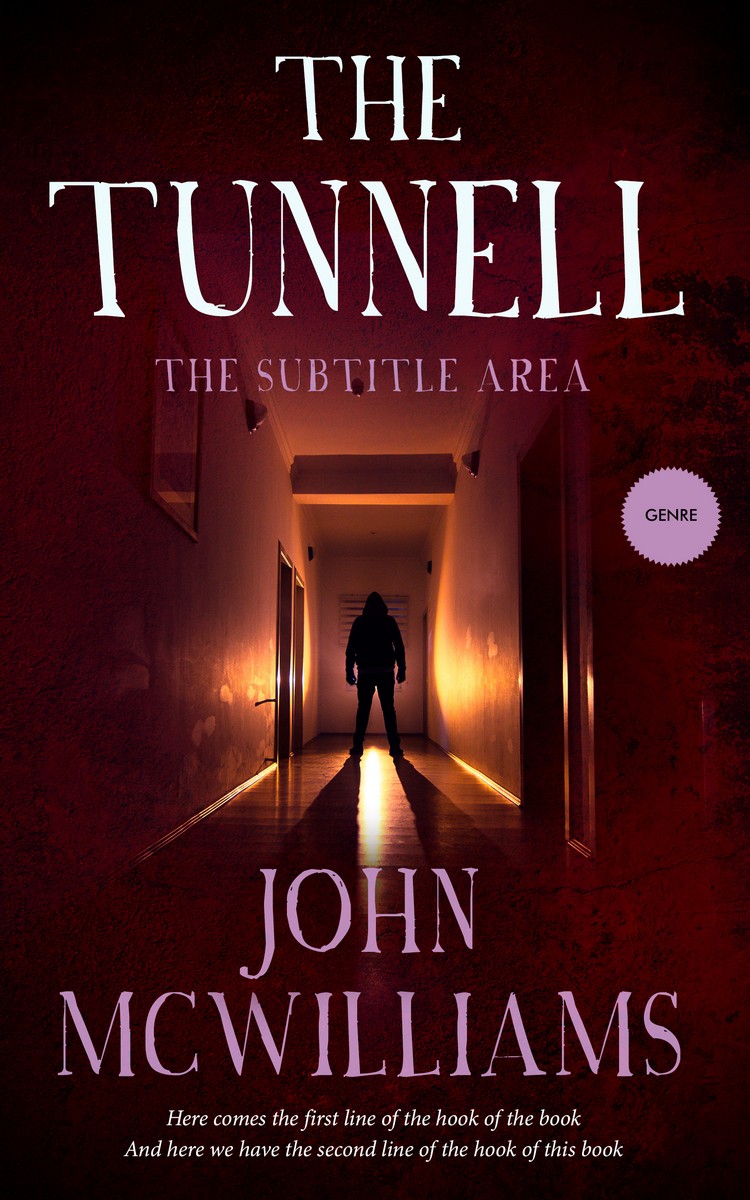 2D view of Premade Mystery & Thriller & Suspense Book Cover - Aubergine