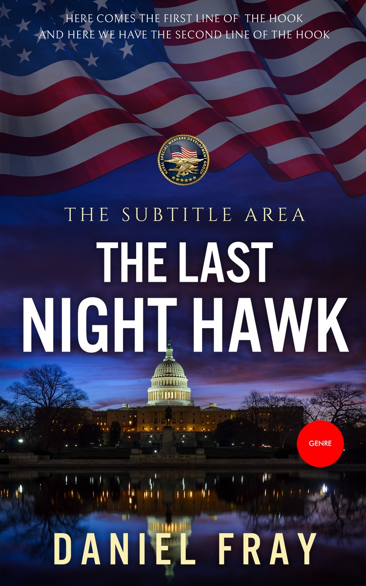 2D view of Premade Action & Adventure Book Cover - Revolver