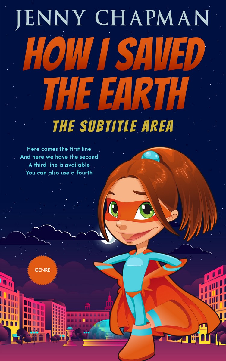 2D view of Premade Teen & Young Adult Book Cover - Bunting