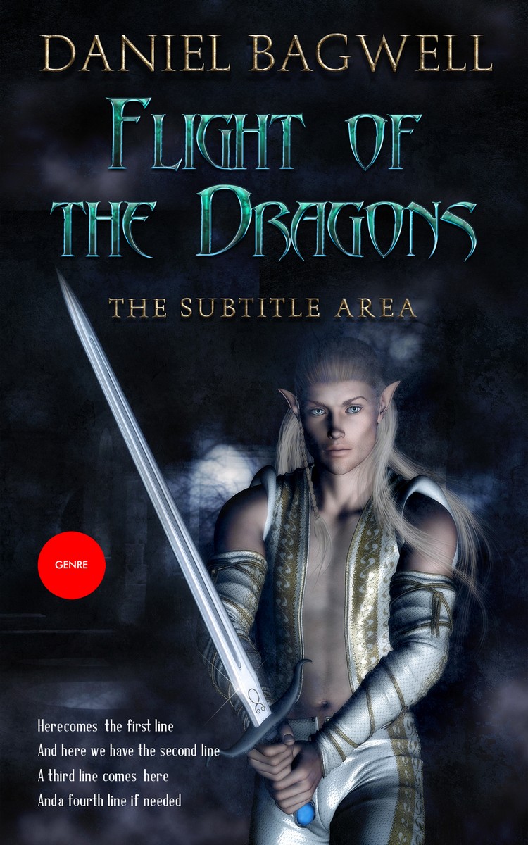 2D view of Premade Fantasy Book Cover - Bunker