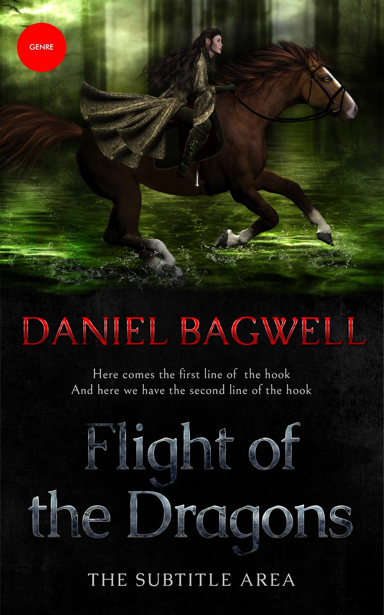 2D view of Premade Fantasy Book Cover - Marshland