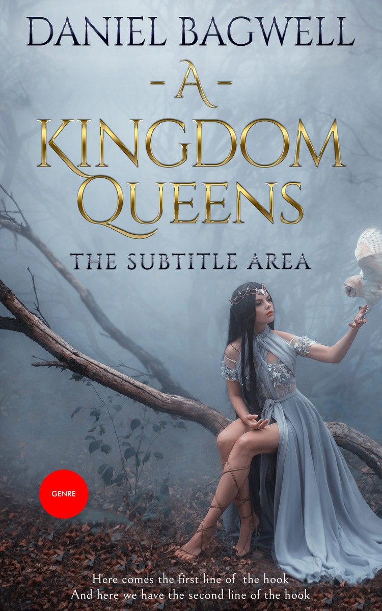 2D view of Premade Fantasy Book Cover - Regent Gray