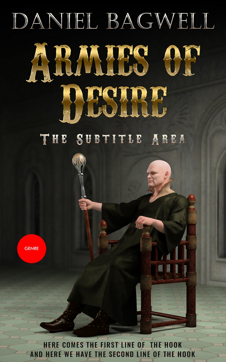 2D view of Premade Fantasy Book Cover - Zeus