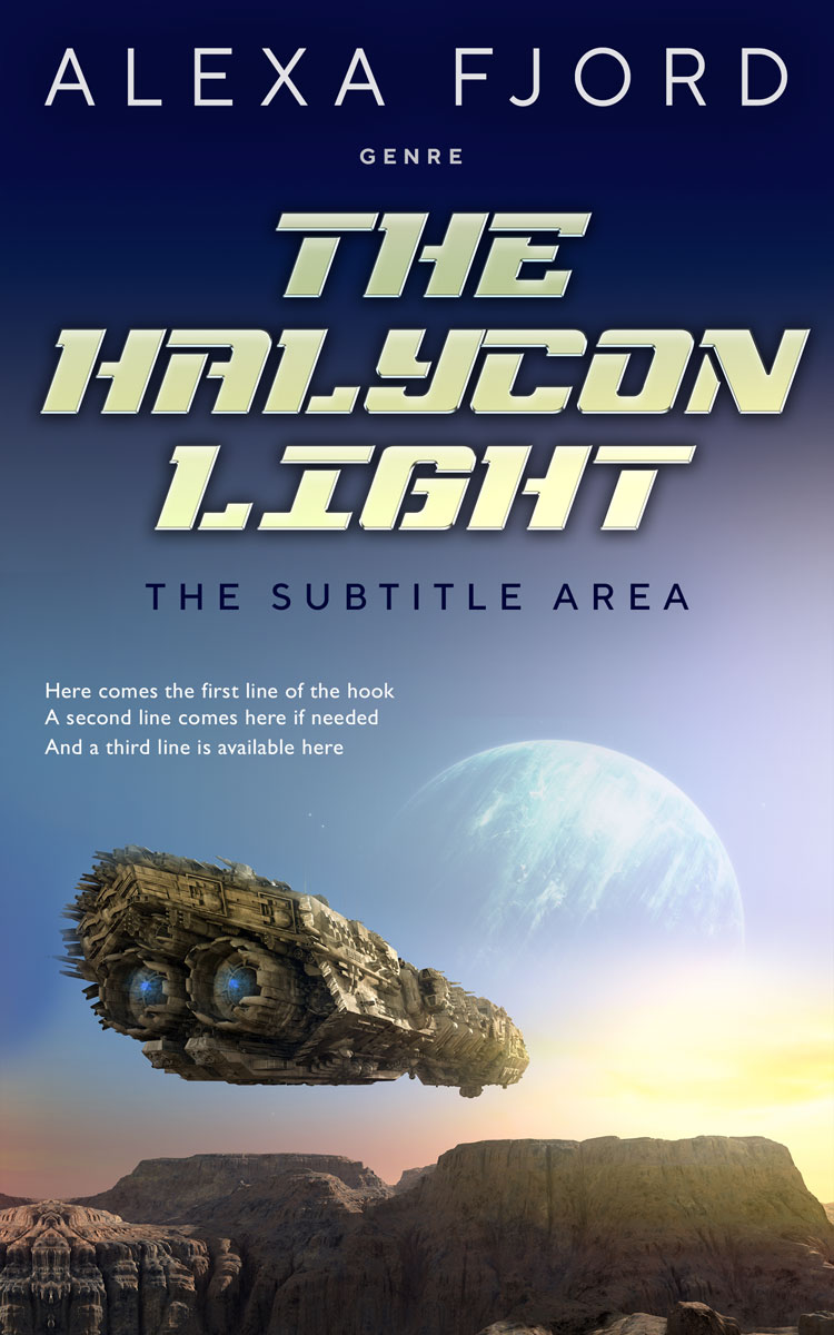 2D view of Premade Science Fiction Book Cover - Ebony Clay