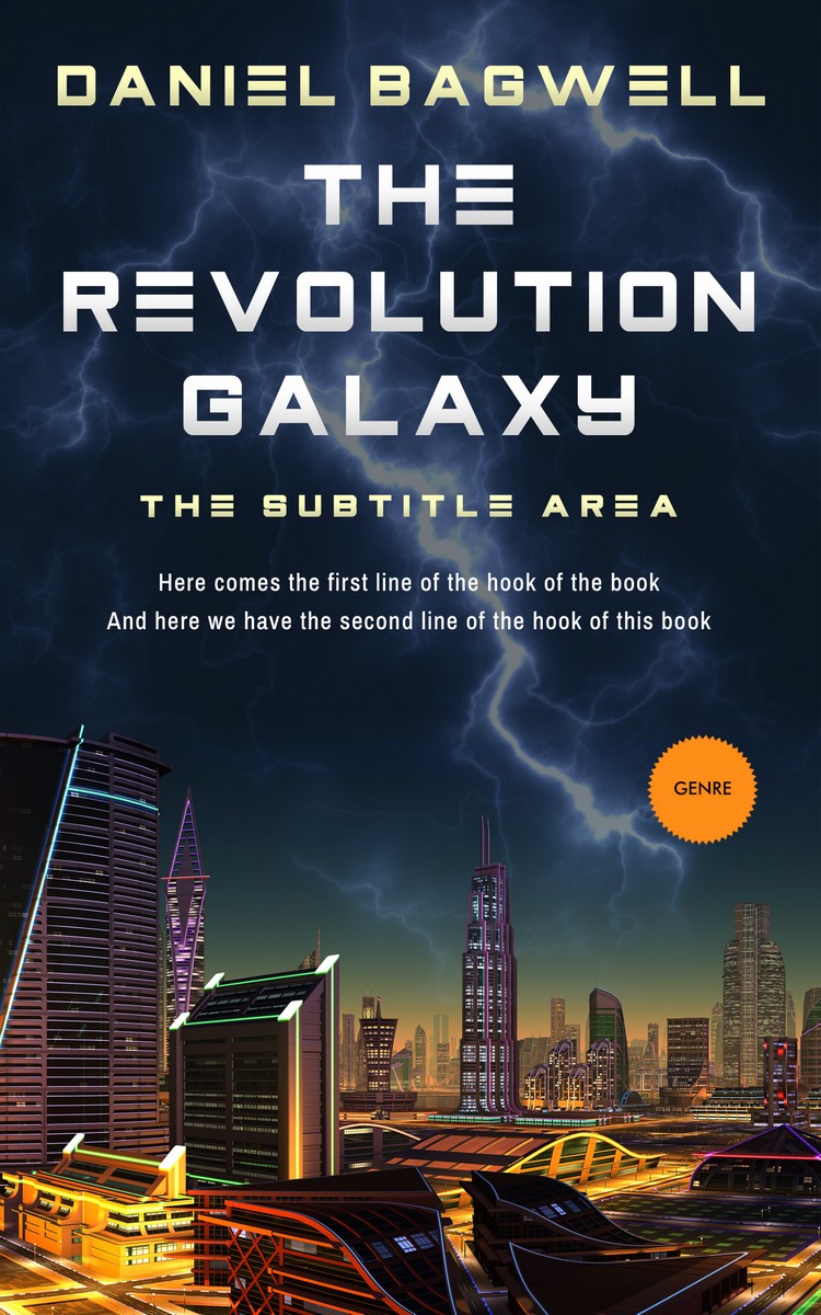 2D view of Premade Science Fiction Book Cover - Ebony Clay