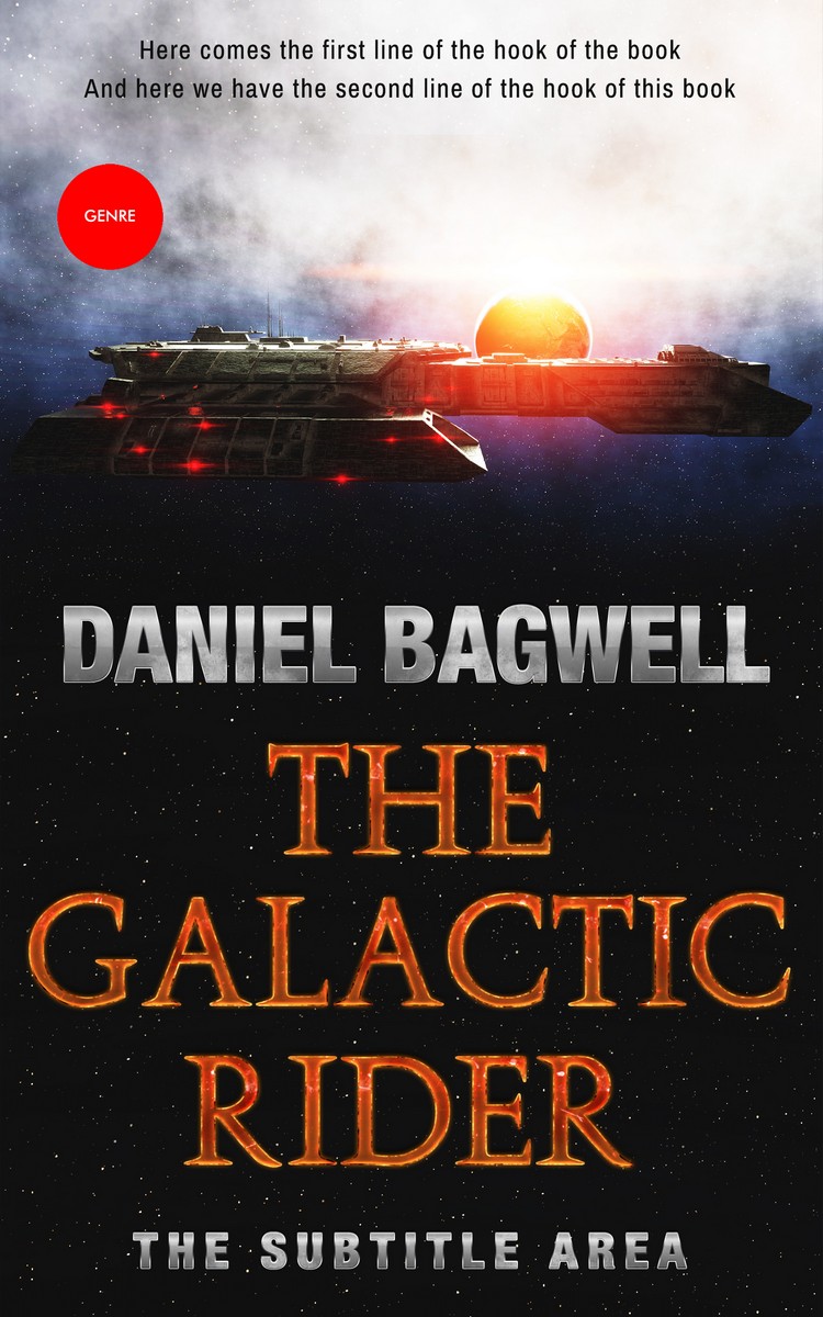 2D view of Premade Science Fiction Book Cover - Cod Gray