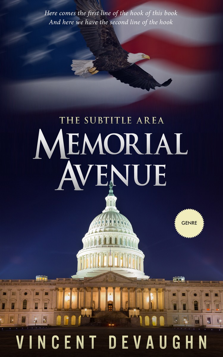 2D view of Steel Gray #3300 - Premade Action & Adventure Book Cover