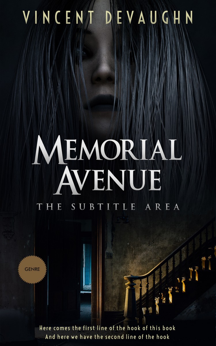 2D view of Premade Mystery & Thriller & Suspense Book Cover - Woodsmoke